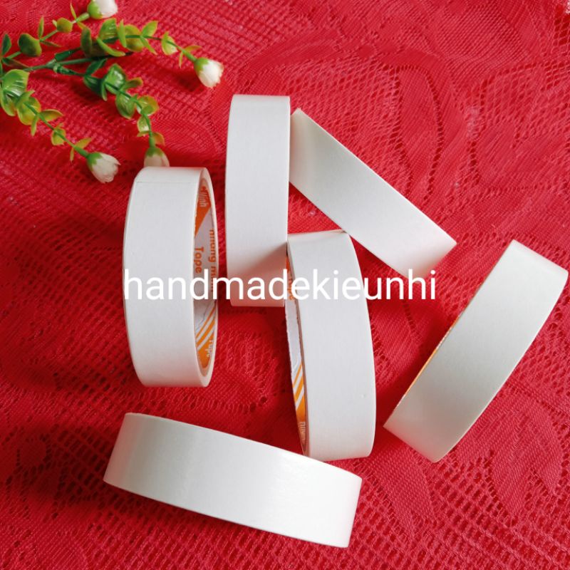 1 CUỘN BĂNG KEO 2 MẶT, NHIỀU SIZE - VĂN PHÒNG PHẨM