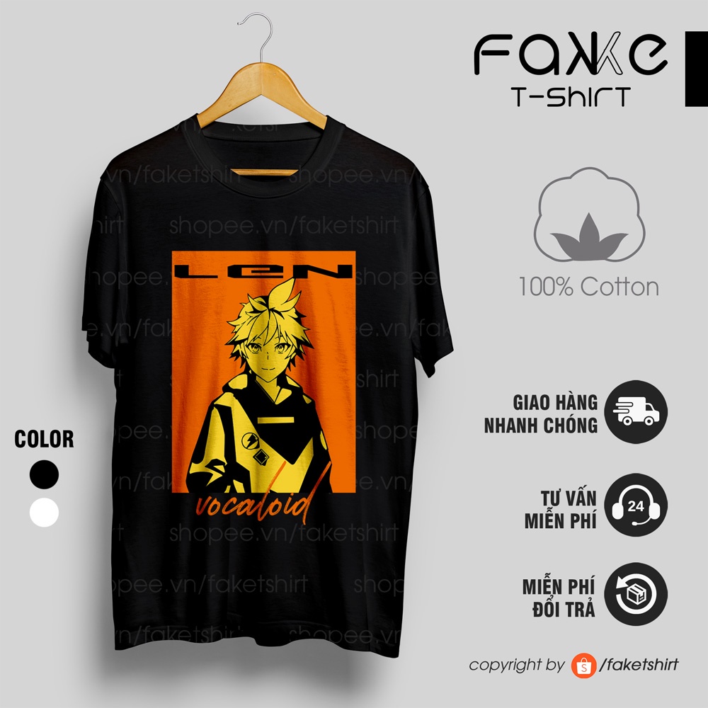 XwBP /Áo thun VOCALOID Len Street Style  ngắn tay!