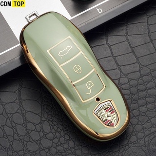 Vỏ TPU Bảo Vệ Chìa Khóa Cho Xe Hơi Porsche Macan Boxser 911 Macan Boxser
