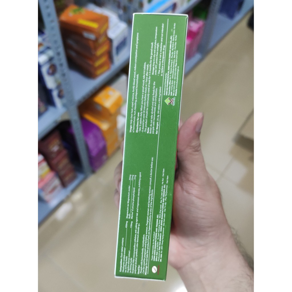 An Trĩ Vương (Hộp 30 viên) - giúp tăng cường sức bền thành mạch, giảm nguy cơ táo bón, giảm bệnh trĩ - cvspharmacy