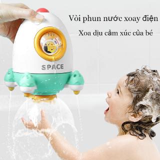 Toy while bathing swirling water rocket for babies