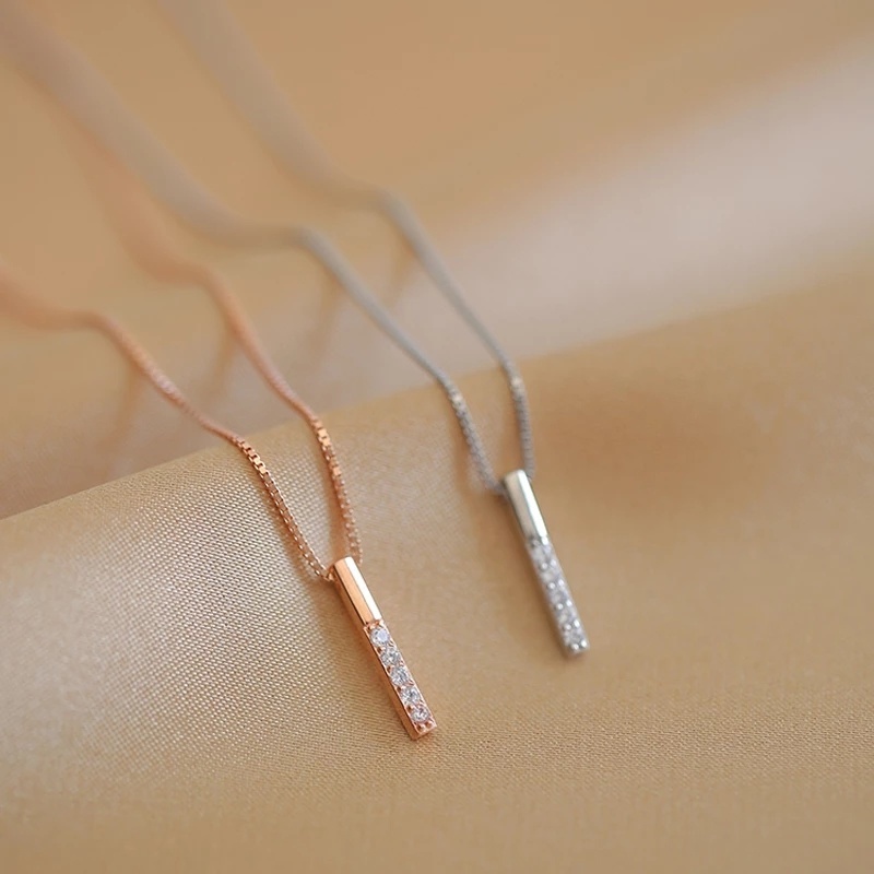 vòng cổ Hợp Kim Dáng Dài Đính Đá Zircon Nhiều Màu Sắc