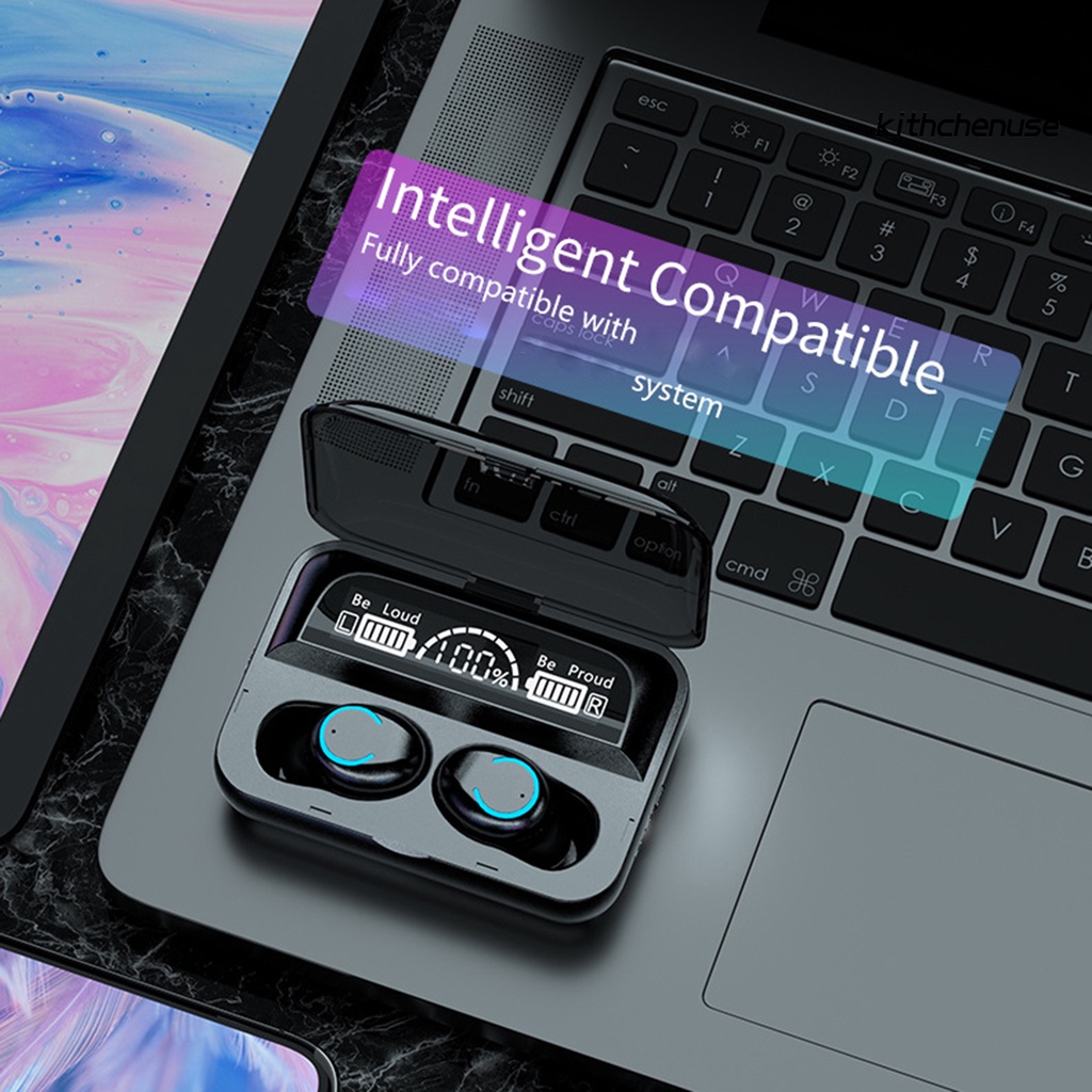 Tai Nghe Nhét Tai Bluetooth Mini F9-47 TWS Kèm Đèn Pin