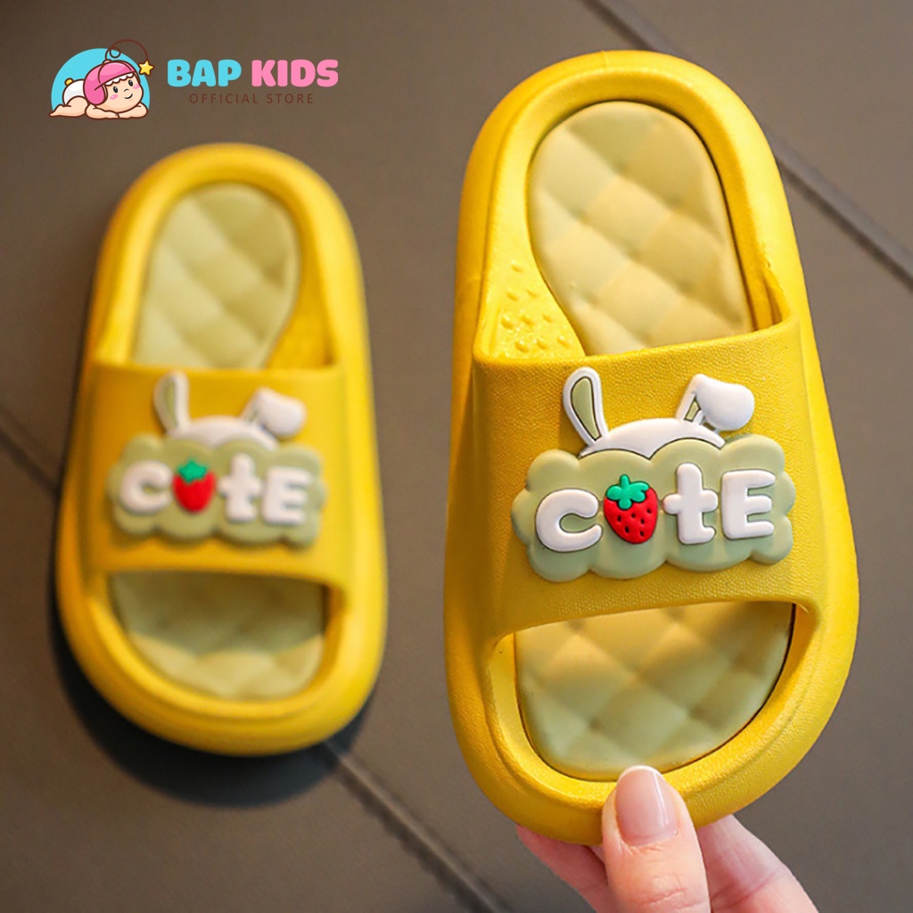 Dép Cho Bé Bapkids Chống Trơn Trượt Siêu Êm Cực Dễ Thương