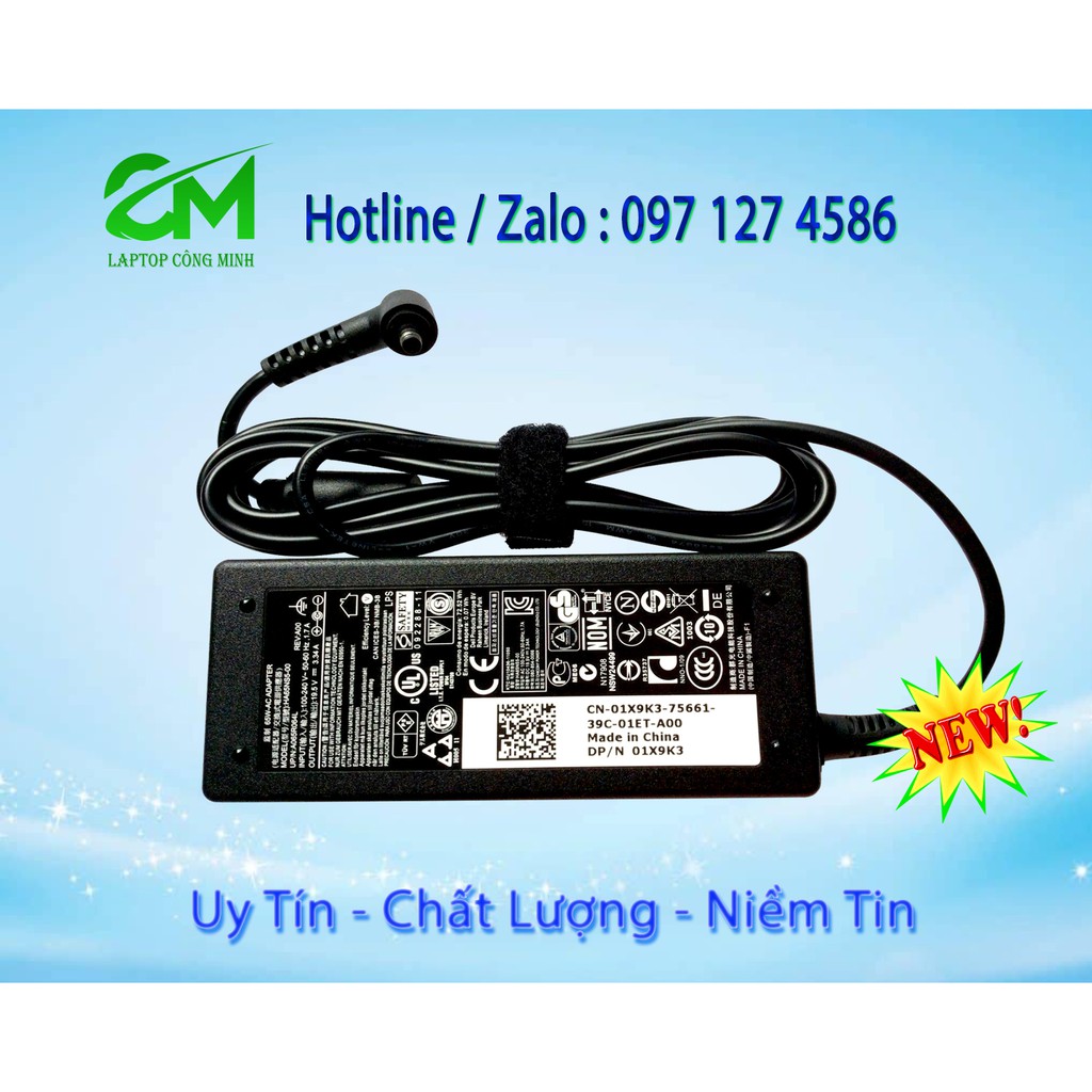 Sạc Laptop Dell Vostro 5470- 5460- 5560 (19.5V-4.62A ) Chân Nhỏ Zin Chính Hãng BH 12T