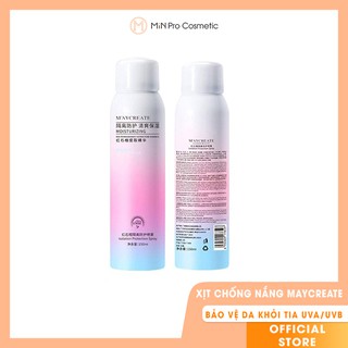 Xịt chống nắng MayCreate nâng tone chống nước 150ml