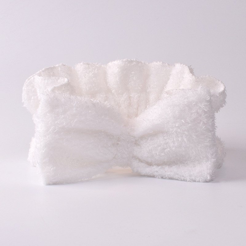 Băng đô vải nhung đính nơ màu trơn phong cách hàn quốc thời trang thu đông cho nữ