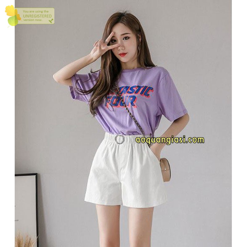 Quần short kaki nữ kaki lưng thun 1 khoen tròn 2 màu đen, trắng size S,M MT884, MT1042, MT984, MT986, MT976, mt752