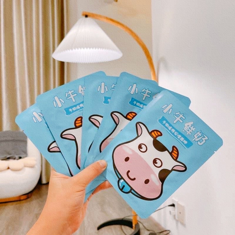 CAO CẤP Mặt Nạ Sữa Bò Sữa QISE MILK Trắng Da Thu Nhỏ Lỗ Chân Lông Dưỡng Ẩm Chống Lão Hoá Mask Giấy BIOAQUA IMAGES
