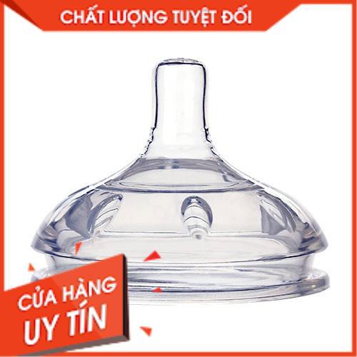 Núm ti silicon thay thế cho bình sữa cổ rộng chính hãng Fatz Baby - Size S, M, L cho bé