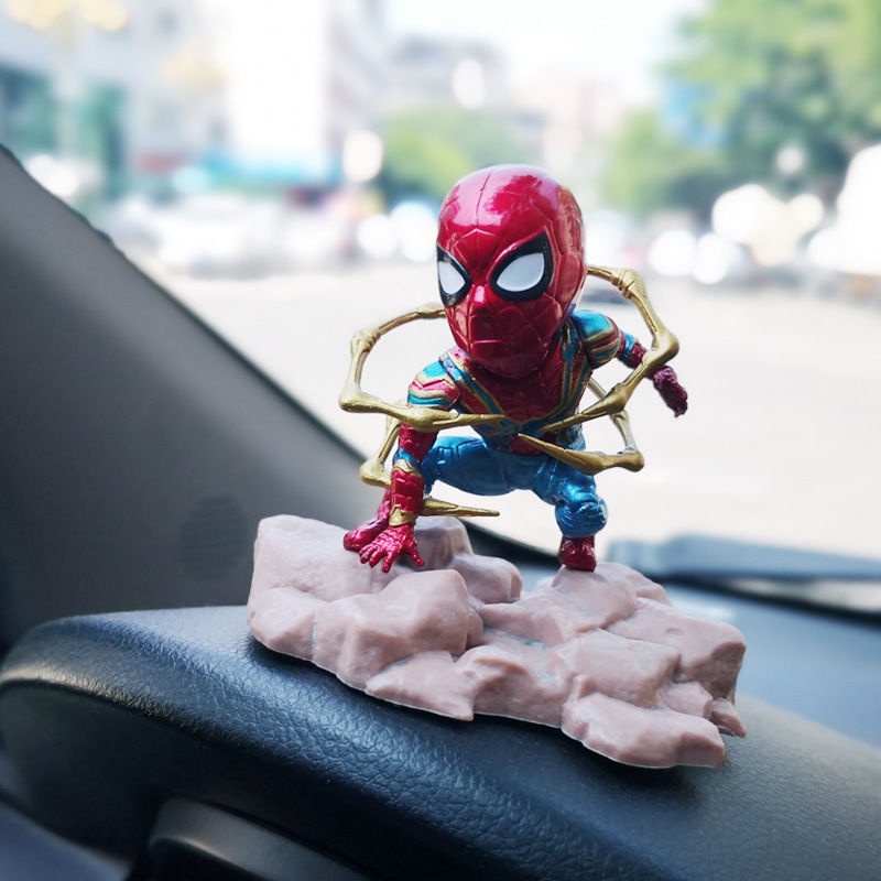 ♛Mô Hình Người Nhện Marvel Bằng Thép Không Gỉ Trang Trí Năm Mới