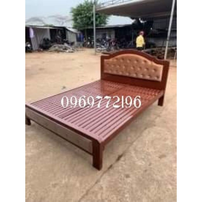 Giường sắt hộp 5x10 đầu cong 1m2- 1m4 - 1m6- 1m8 dài 2m( hình chụp thật) | BigBuy360 - bigbuy360.vn