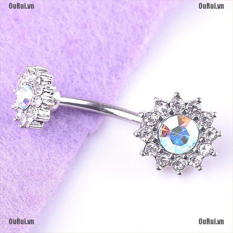 Khuyên Rốn Hình Bông Hoa Dễ Thương Xinh Xắn