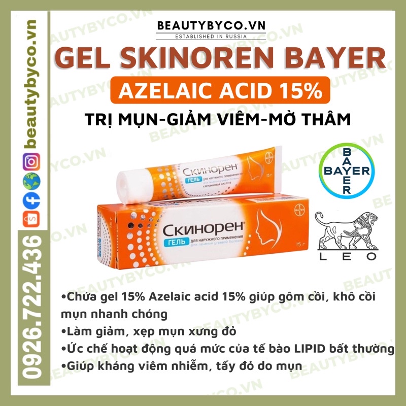 GEL SKINOREN Bayer 15% AZELAIC ACID ( Bill)