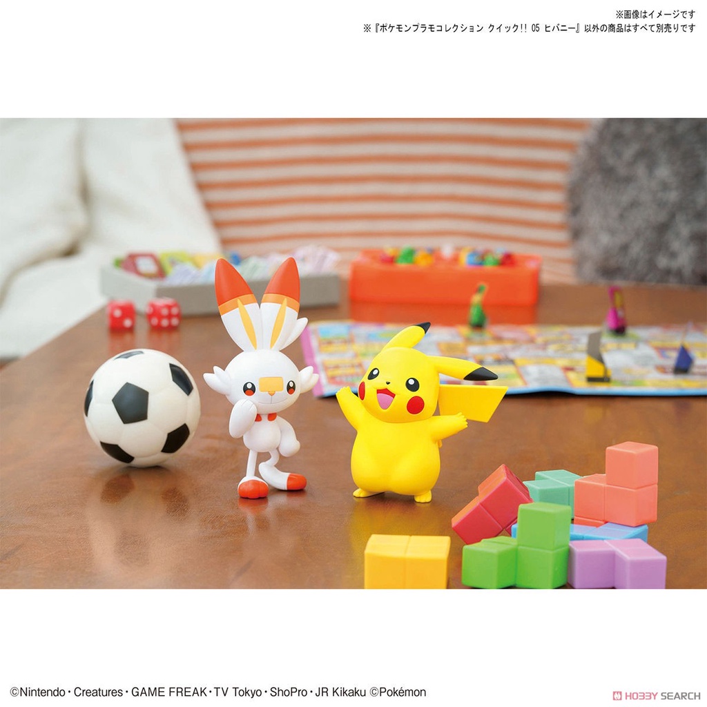 Mô hình lắp ráp Pokemon Plastic Model Collection Quick!! 05 Scorbunny