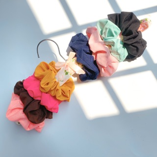 Vintage Scrunchie - cột tóc vải voan size to nhiều màu