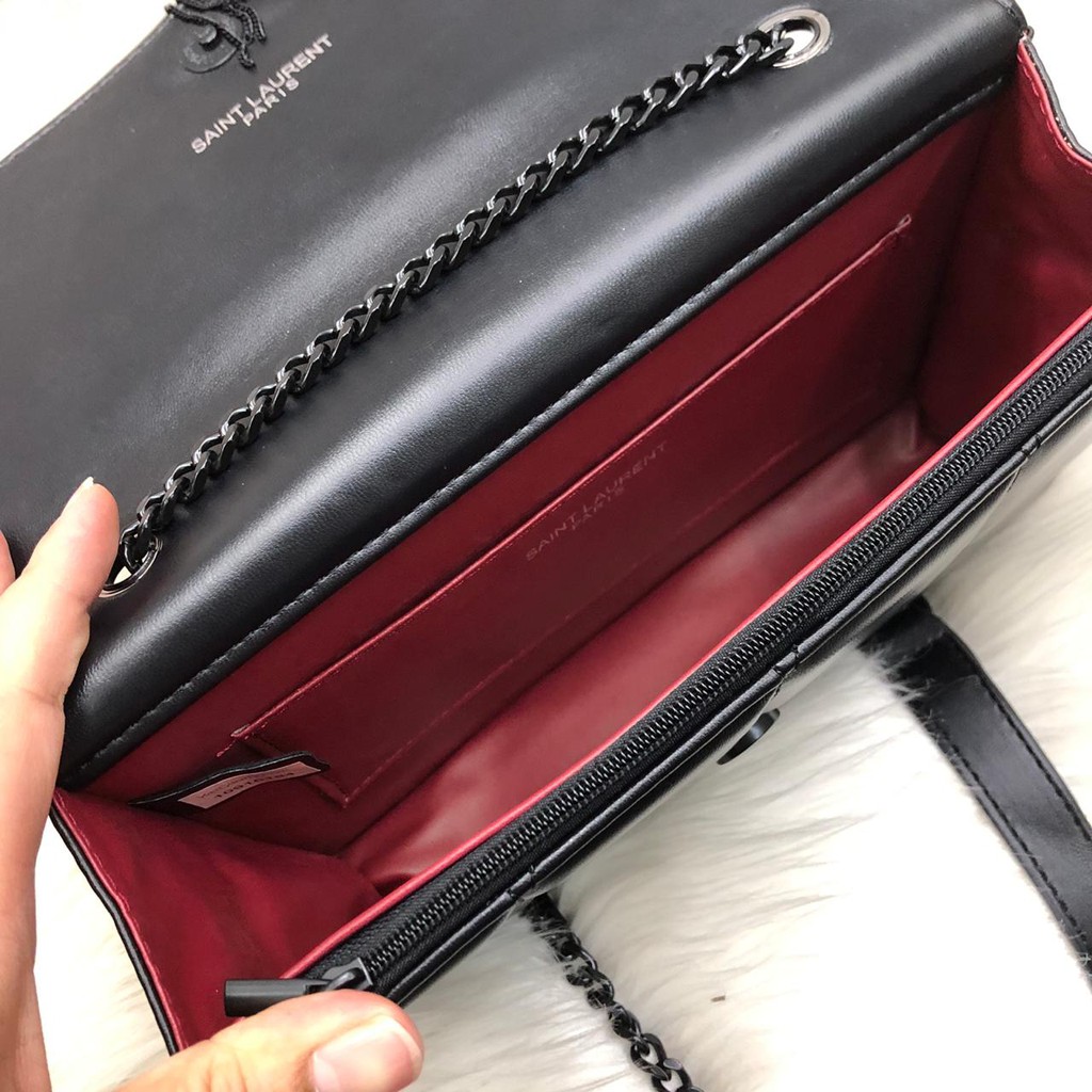 Ysl Túi Xách Da Cừu Phối Tua Rua Thời Trang Thanh Lịch