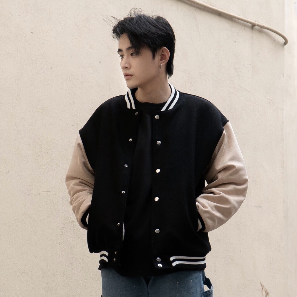 Áo khoác bomber Varsity jacket The Bad God Line Swab