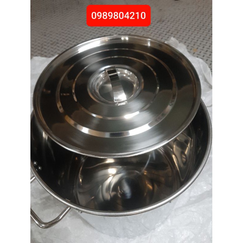 Nồi inox đun bánh trưng, nấu súp,nồi nấu phở ,nồi hầm xương,nồi luộc gà inox 30,35 lit Chính Hãng Vietcook VN