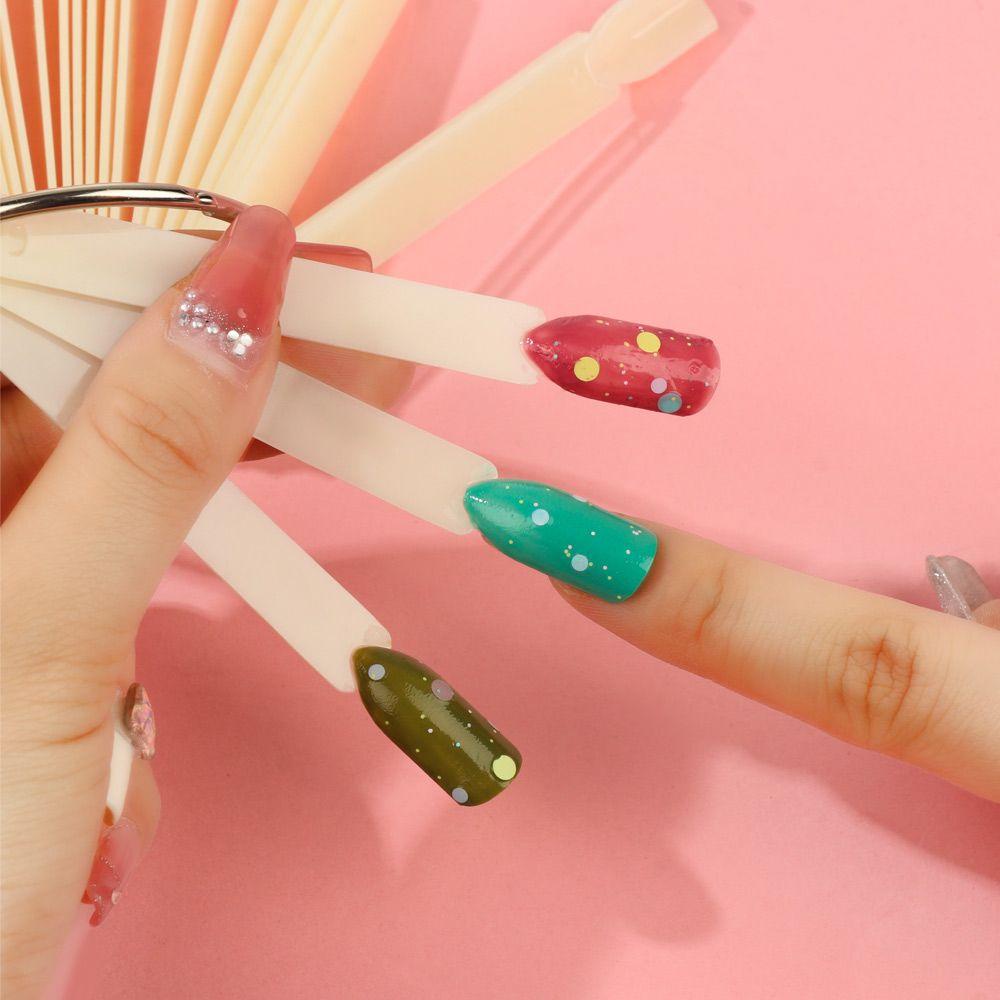 LAYOR1 Set 50 Thẻ Màu Sơn Móng Tay DIY Thời Trang