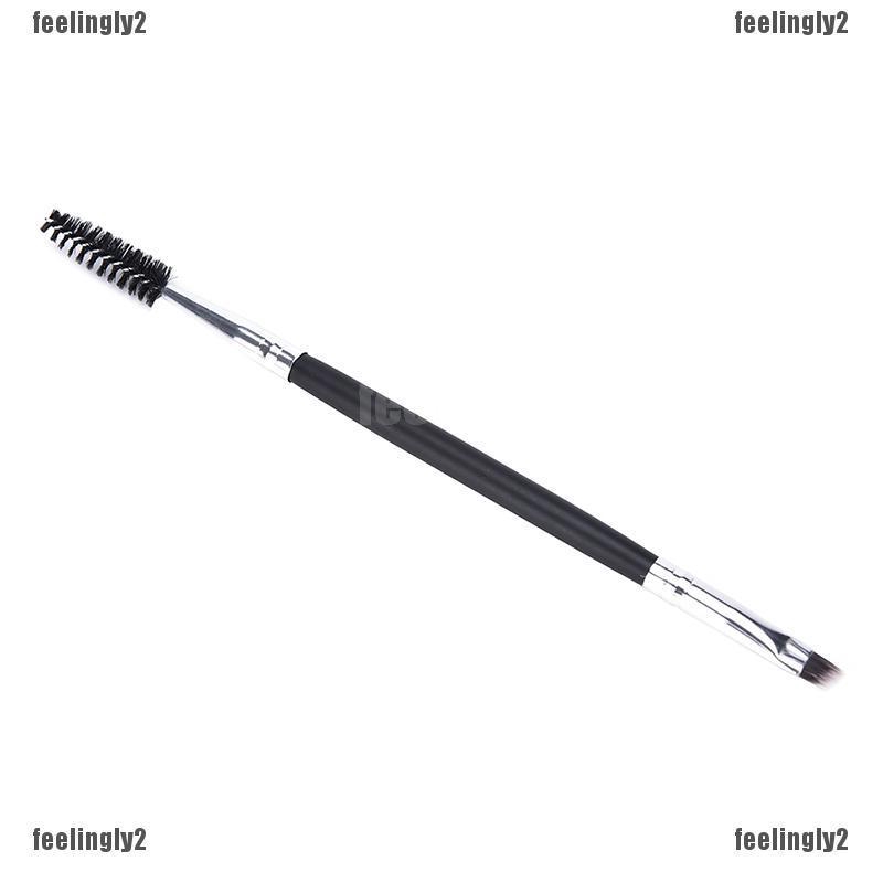1 Pack Makeup Tool Handle Dual Brow Brush Hot Double Eyebrow Brush EyeBrow Penci