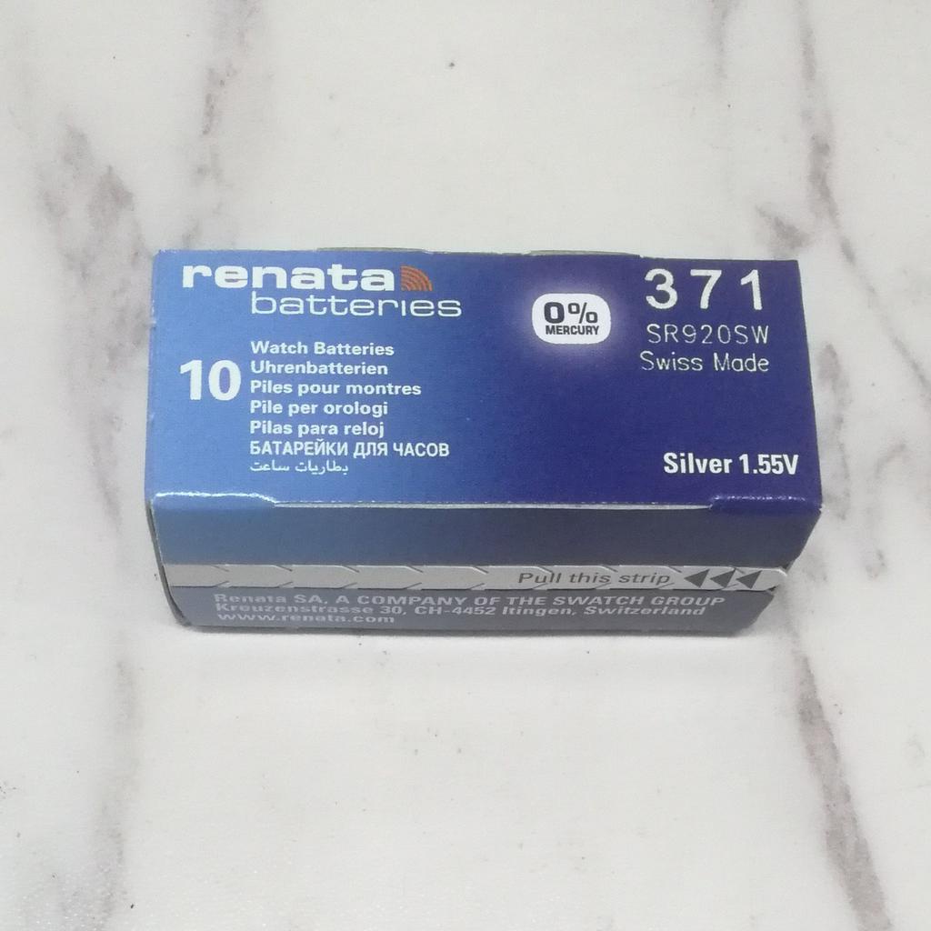 Pin Đồng Hồ Renata Chính Hãng Thụy Sĩ 1,55v SR626, 621, 920, 616, 716, 516, 512,416,714,712,44,721,916,521,1120,1130,41