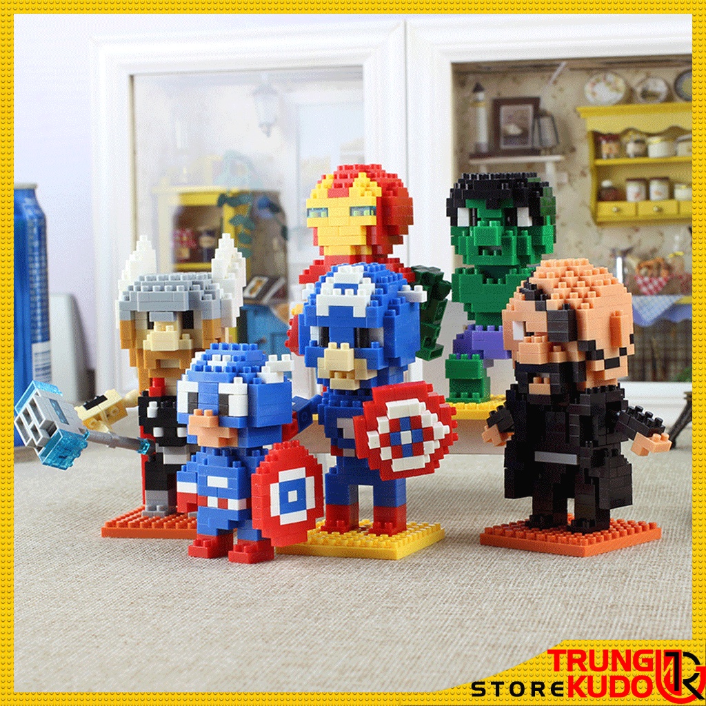 Mô hình Siêu Anh Hùng dạng Đồ chơi xếp hình Siêu nhân    Mô Hình Marvel DC