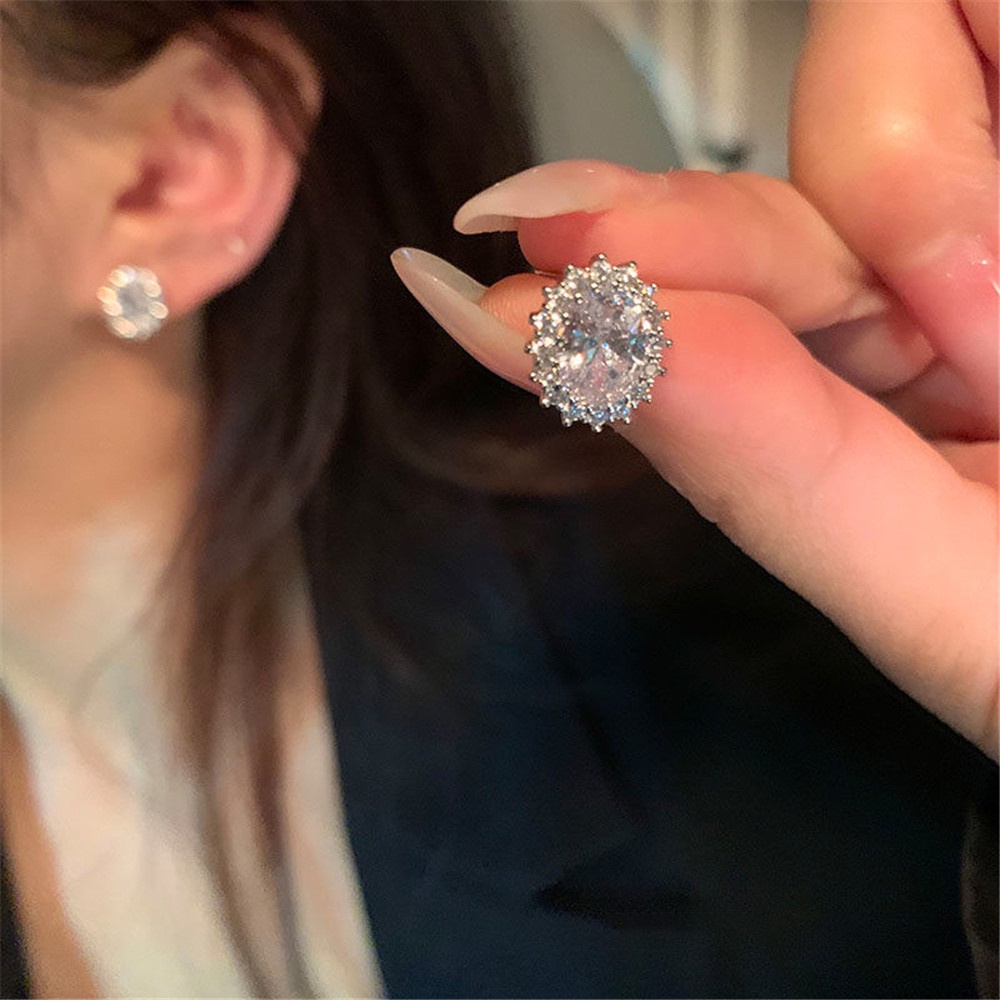 Khuyên Tai Hình Chim Bồ Câu Đính Đá Thời Trang Cho Nữ