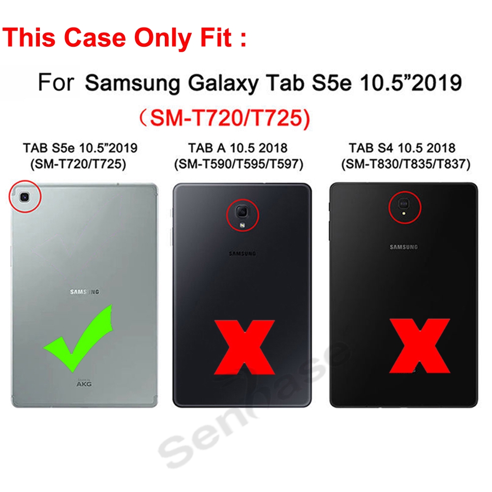 Ốp Máy Tính Bảng Pc Silicone 2 Trong 1 Chống Sốc Có Giá Đỡ Cho Samsung Galaxy Tab S5E 10.5 Inch 2019 Sm-T720 Sm-T725