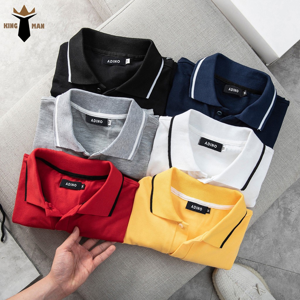 Áo Polo nam nữ, áo thun nam có cổ tay lỡ thời trang công sở Kingman | BigBuy360 - bigbuy360.vn