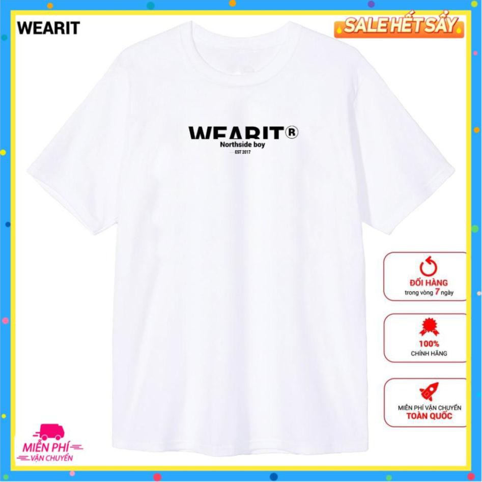 Áo thun tay lỡ WEA, Áo phông Unisex Form Rộng mùa Hè