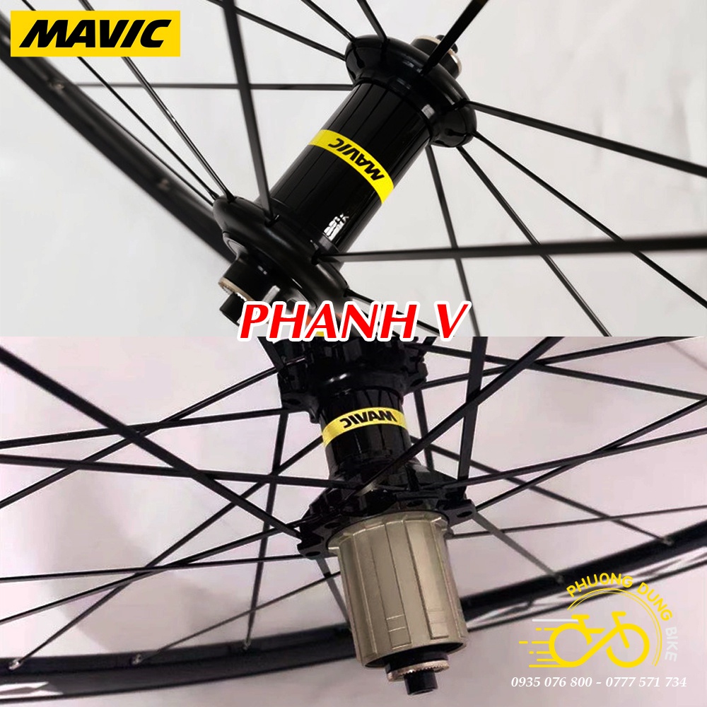 Bộ vành nhôm xe đạp MAVIC COSMIC ELITE 700Cx50mm - CỐI NỔ