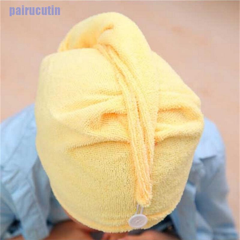 MICROFIBER (Hàng Mới Về) Khăn Quấn Làm Khô Tóc Bằng Vải Vi Sợi Chất Lượng Cao