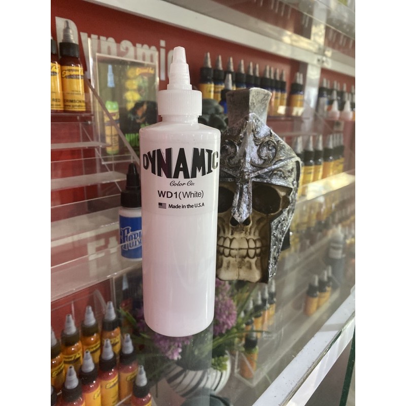 Mực xăm hình Dynamic mầu trắng 240ml