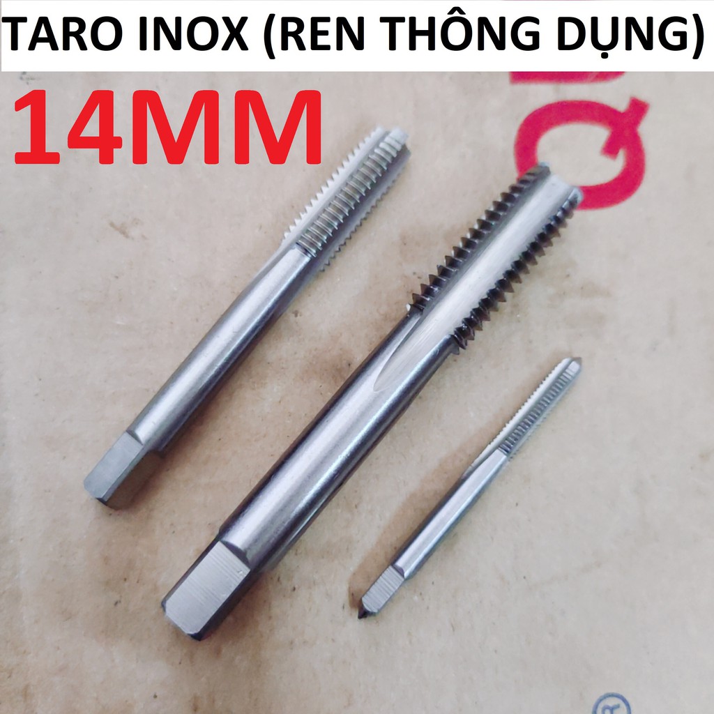 Taro inox 14 , Ta rô 14x2 (ren phổ thông), hàng TAIWAN Loại 1 chính hãng