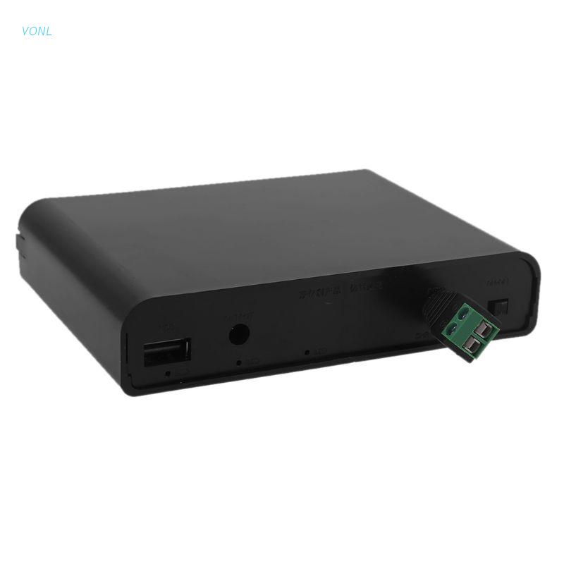 Hộp Pin Sạc Dự Phòng Vonl Usb Dc 12v 6 Pin 18650 Cho Điện Thoại / Camera An Ninh