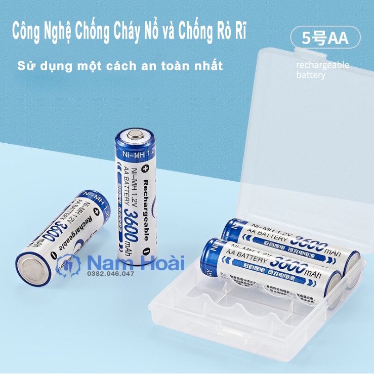 Pin sạc BMAX AA 1.2V 1300mAh 3600mAh đồ chơi điện điều khiển từ xa Pin AA Ni-MH