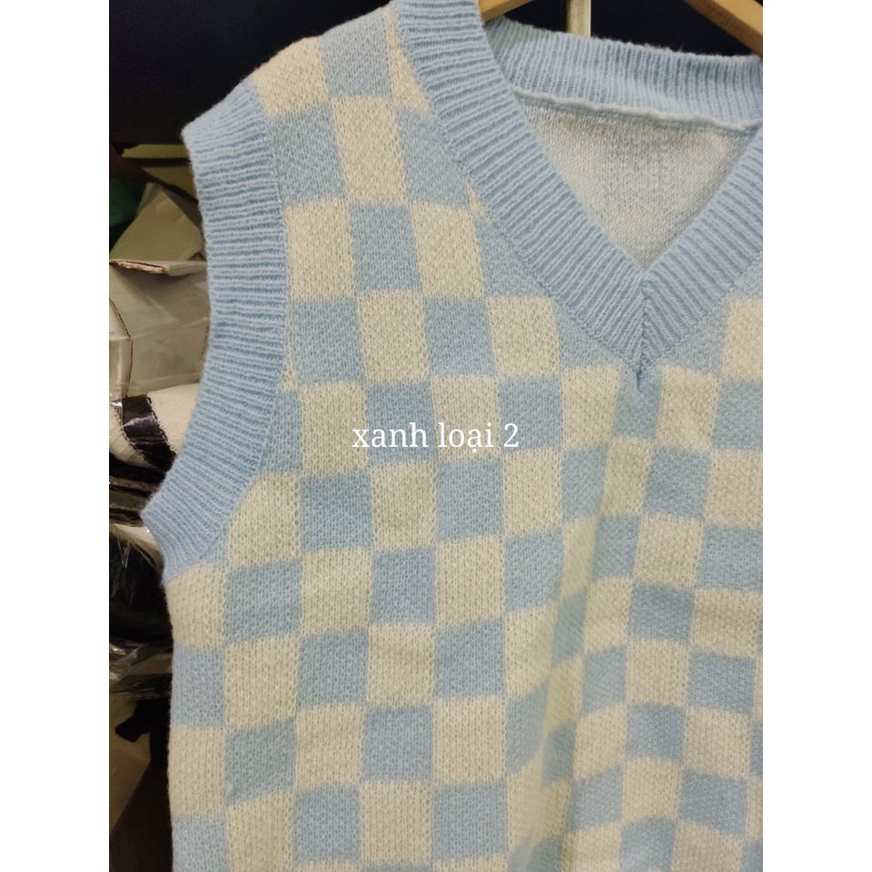 [ORDER 15-20 NGÀY][CHÚ Ý XEM VIDEO THẬT] ÁO GILE KẺ CARO LEN DÀY | BigBuy360 - bigbuy360.vn