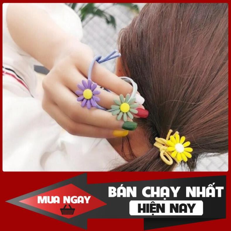 DEAL 1K FREE SHIP Dây cột tóc hoa cúc 1k (được mua nhiều)