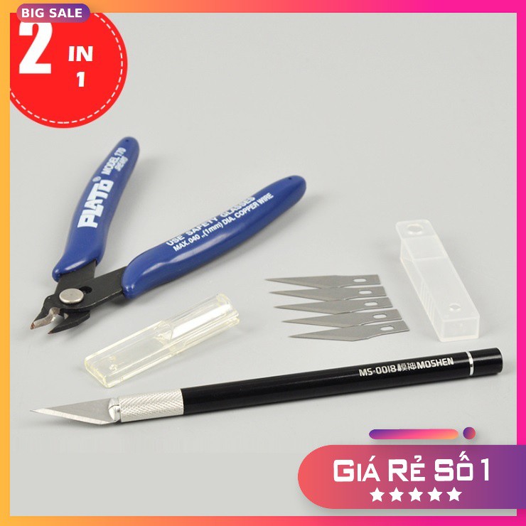 Bộ dụng cụ lắp ráp mô hình Gundam 2in1 (KÌM + Dụng cụ CẮT), phụ kiện đồ chơi cao cấp