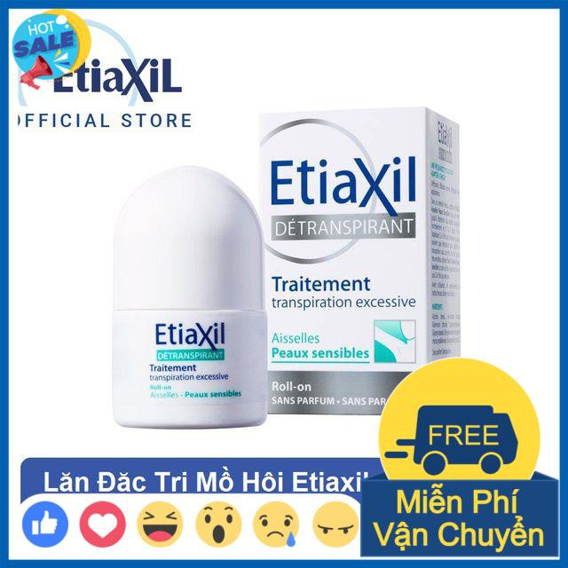 🎁KÈM QUÀ TẶNG🎁 Lăn Khử Mùi ngăn Mồ Hôi etiaxil Dành Cho Da nhạy cảm 15ml chính hãng pháp ngăn hôi nách