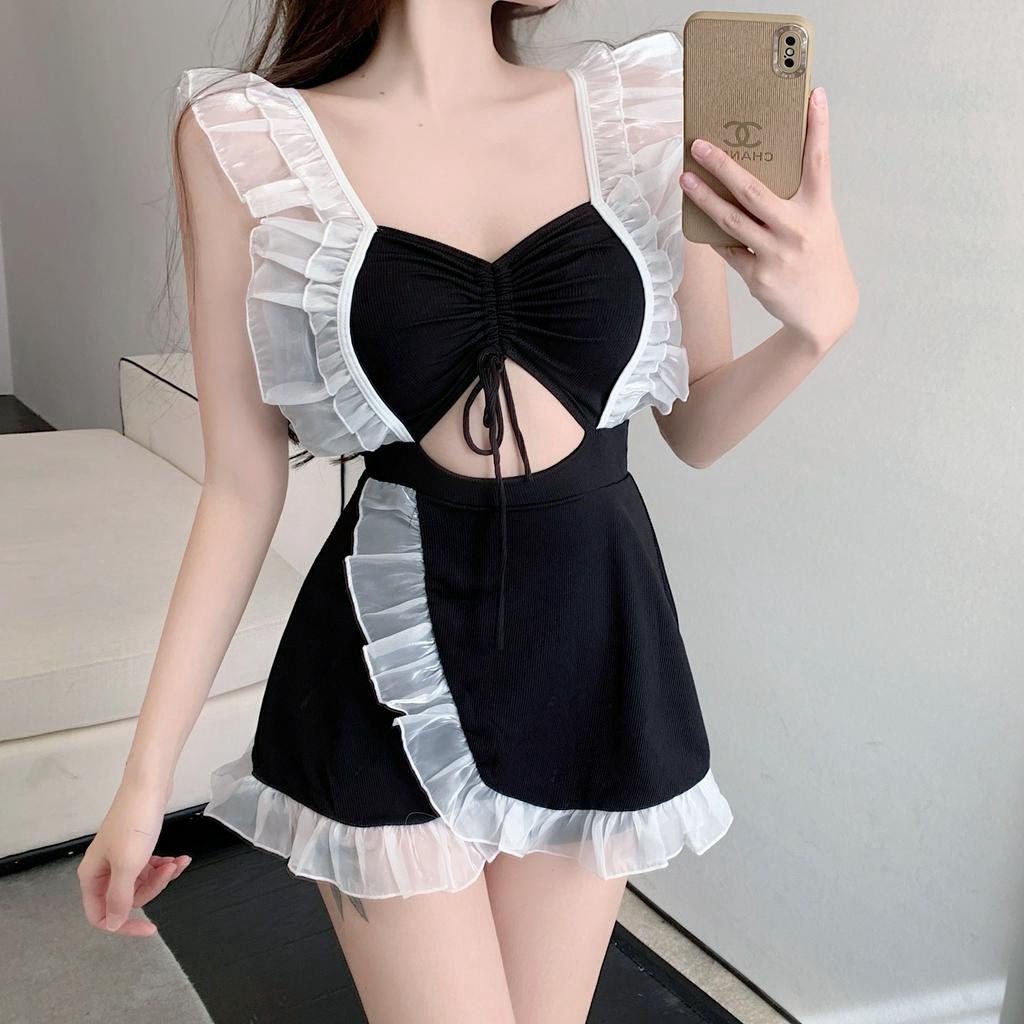 Bikini 1 mảnh liền thân kín đáo rút dây
