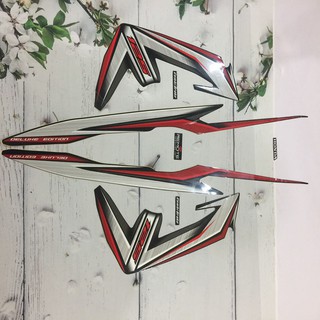 Bộ tem dán xe máy airblade 125 đời 2013-2014 màu đỏ a801 -