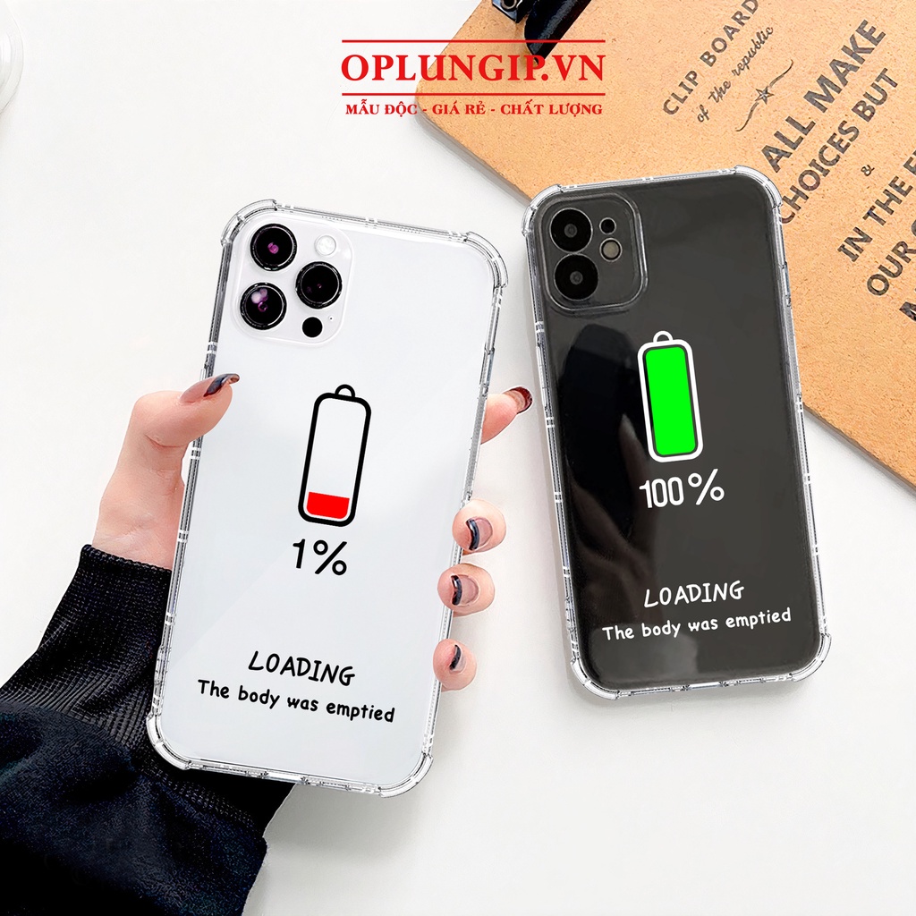 Ốp lưng iphone trong suốt ốp đôi Loading chống sốc cho iphone 14 13 pro max 11 12 pro max mini x xr xs max 6 s 7 8 plus