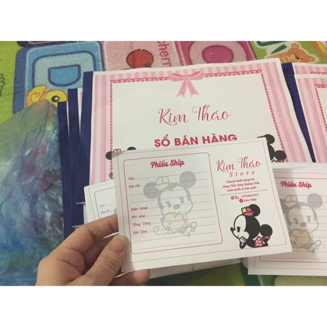 Phiếu ship và 5 q sổ bán hàng
