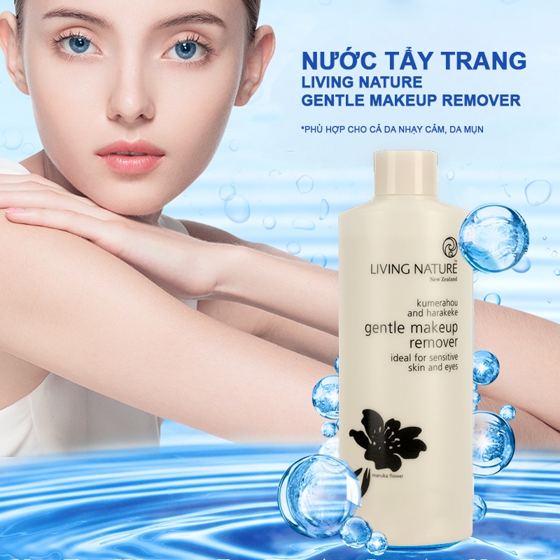 Nước tẩy trang Living Nature Gentle Makeup Remover 100ml