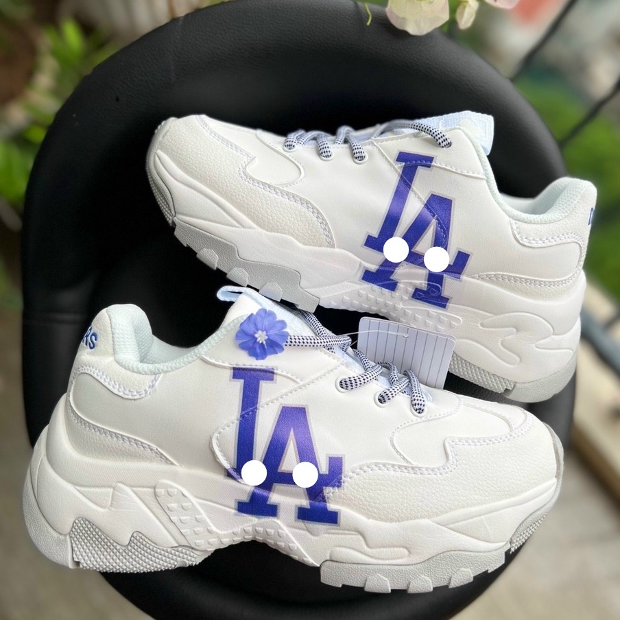 Giày Sneaker MLB Chunky LA  Thể Thao Nam Nữ Da Bò Đế Độn 2 Lớp Cao Cấp Full Size
