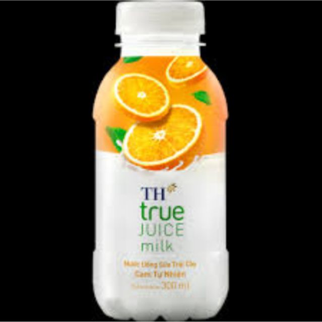 Thùng 24 chai Sữa Trái Cây TH true JUICE( Cam/ Dâu ) Lốc 6 Chai 300ml × 4 lốc