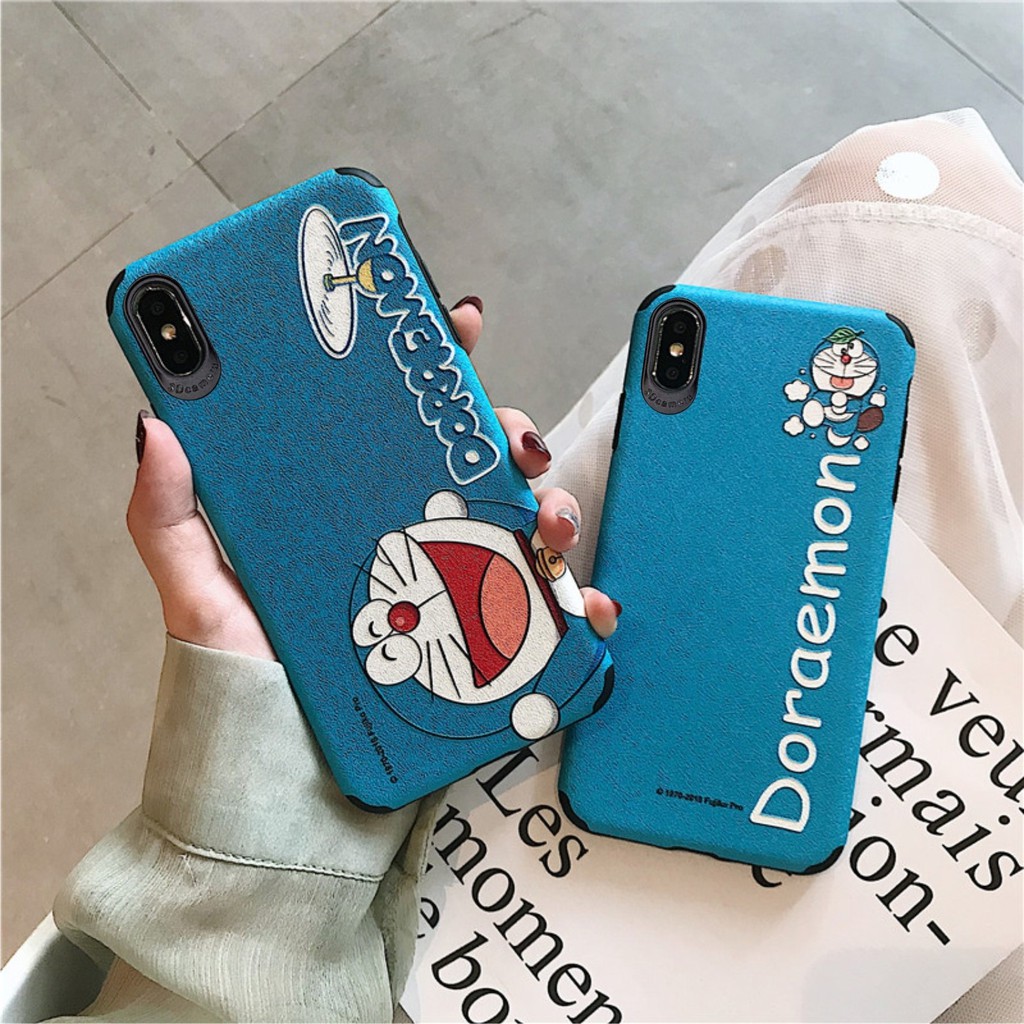 IPHONE  Ốp Lưng Da IMD Doraemon - thumbnail