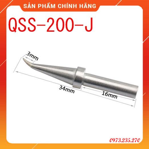 Mũi hàn QSS-200-J mũi cong dùng cho QUICK 203-203H hoặc WL HT007